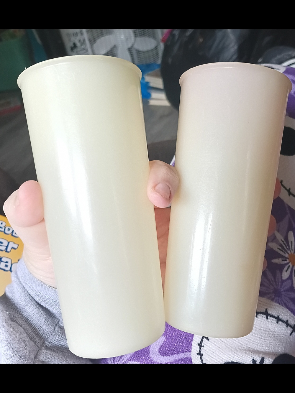 Set of Two Tupperware Plastic Vintage Cups